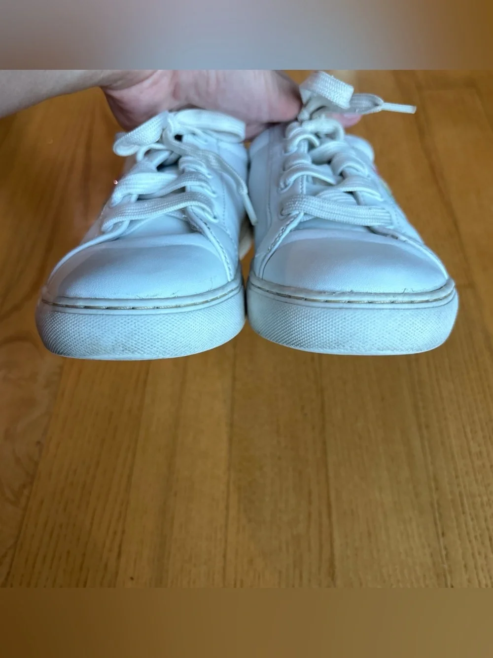 Gap Kids Girls Rainbow Glitter Stripe Sneakers shoes youth sz 2 white Pink stars